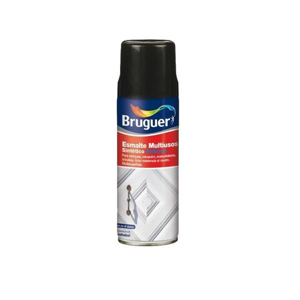 Smalto sintetico Bruguer 5197989 Spray multiuso nero 400 ml Brillantante