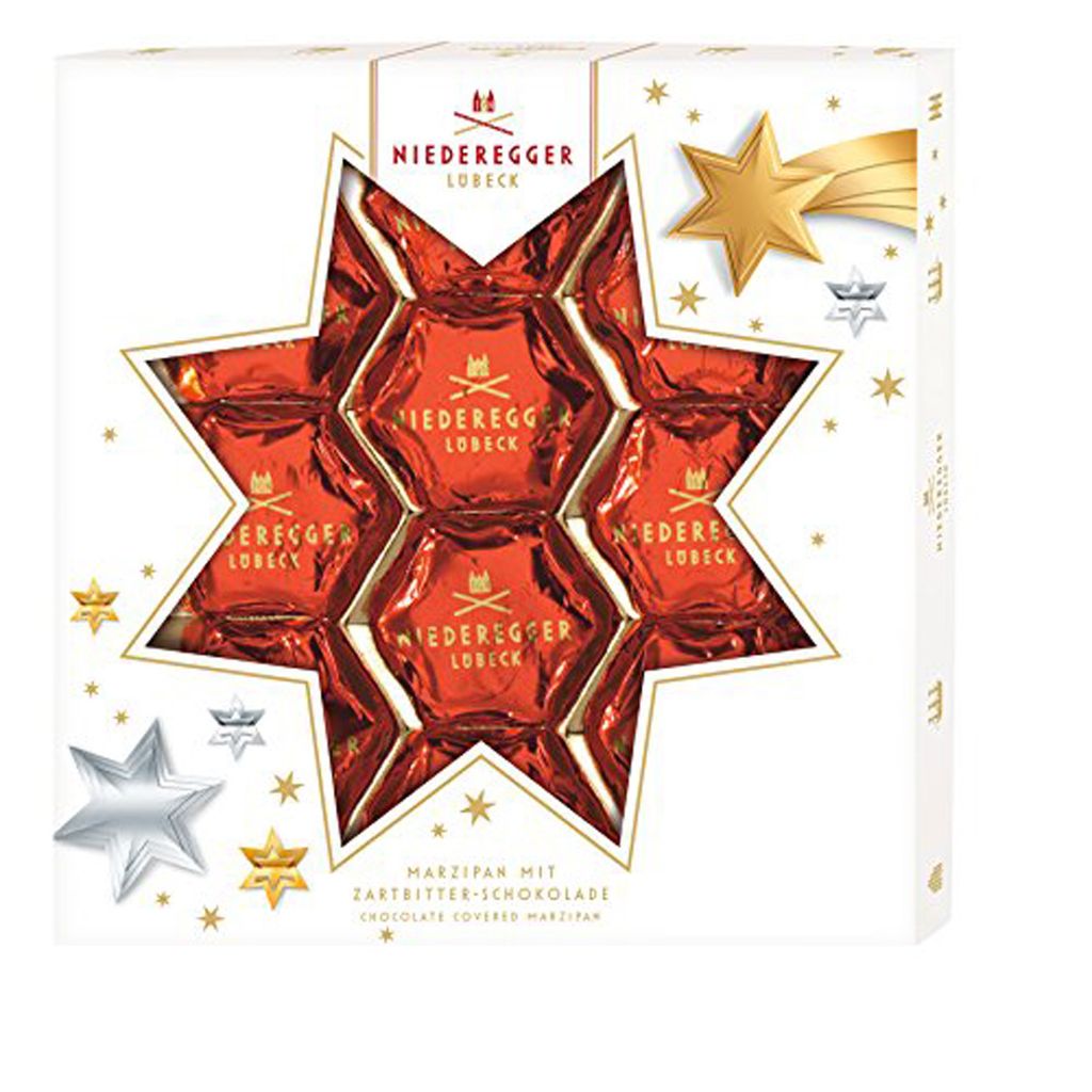 Niederegger marcepanowe poinsecje ciemna czekolada 125g Zdjęcie produktu 