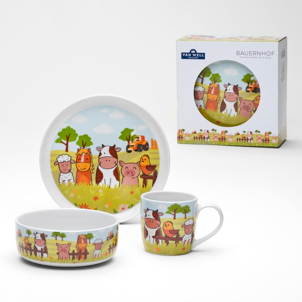 Van Well Kinderset 3-tlg. BAUERNHOF Produktbild 