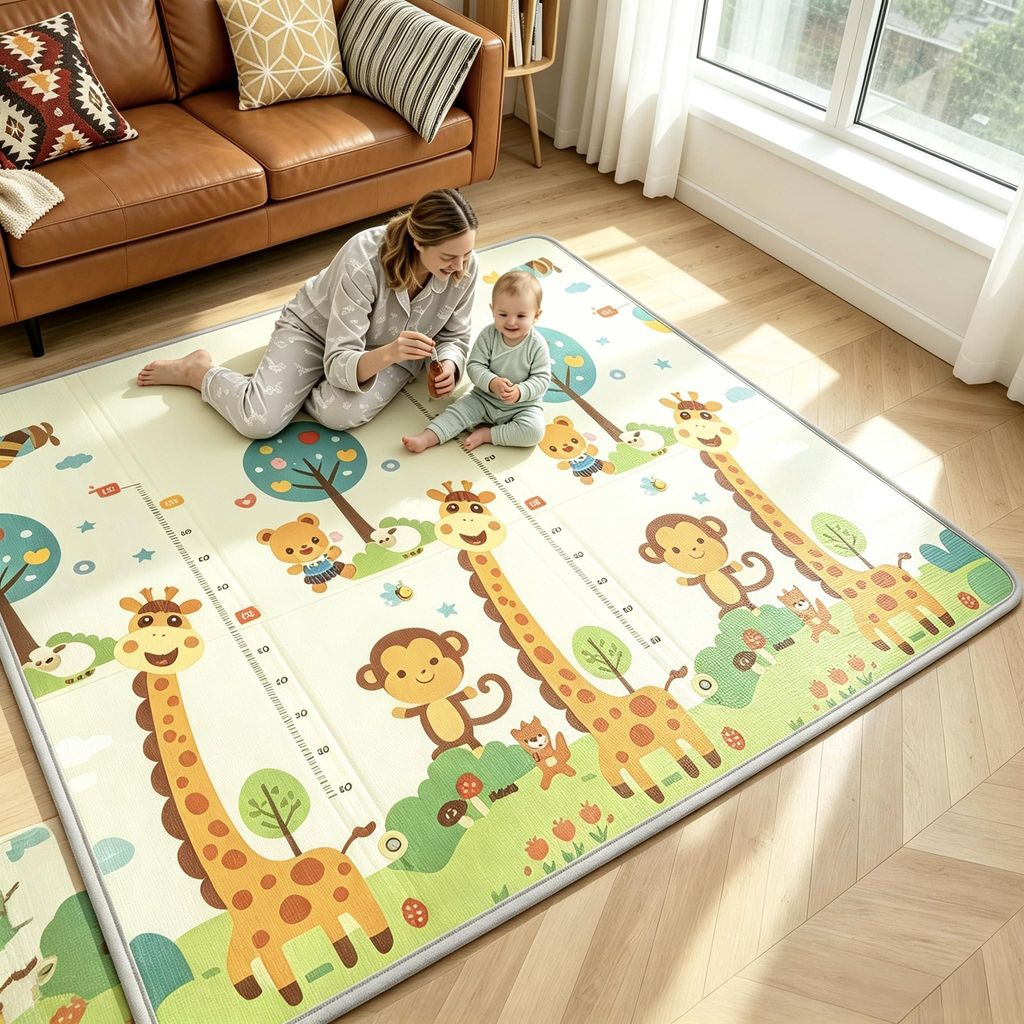 CCLIFE Krabbelmatte Spielmatte Baby Schadstofffrei Produktbild 