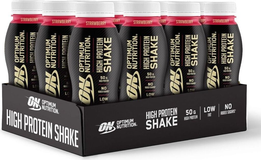 Optimum Nutrition High Protein Shake – 12 Flaschen a 500 ml Produktbild 