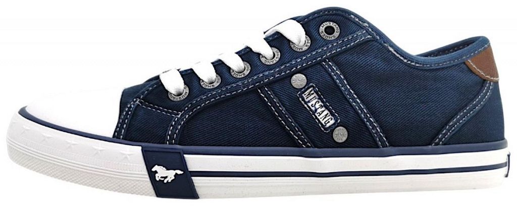 Mustang  Herrenschuhe sportlicher Schnürer Blau Freizeit Productafbeelding 