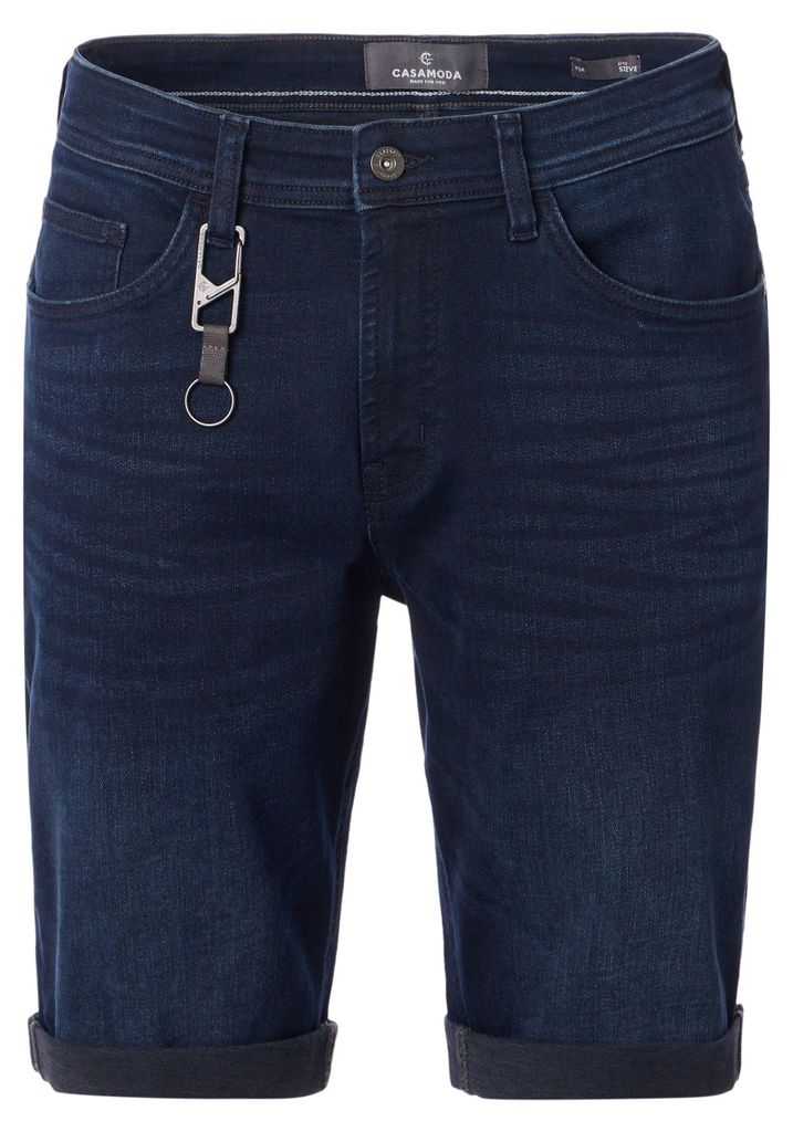 CASAMODA Herren Jeans-Shorts STEVE High-Flex Denim Petrol 32
