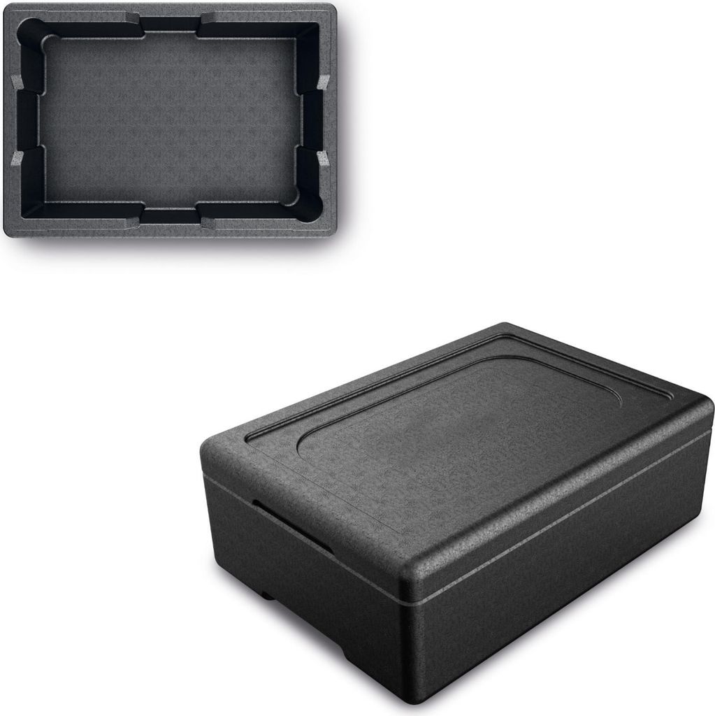 Thermo-Gastronomiebehälter zum Transport von Speisen, Innenmaße: 38x25x16,5cm, 15L