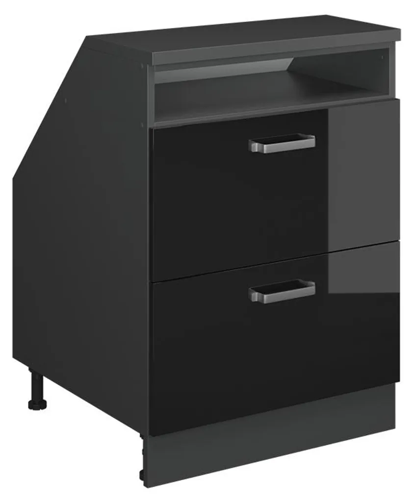 Optimisez l'espace sous pente avec le meuble Vicco R-Line Noir 60cm