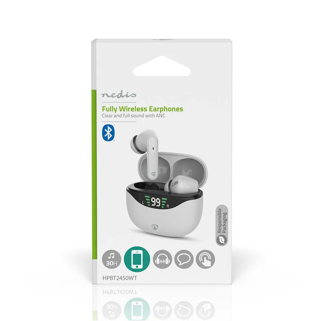 Auricolari TWS ANC Premium - 30 Ore Batteria e Design Ergonomico - 5