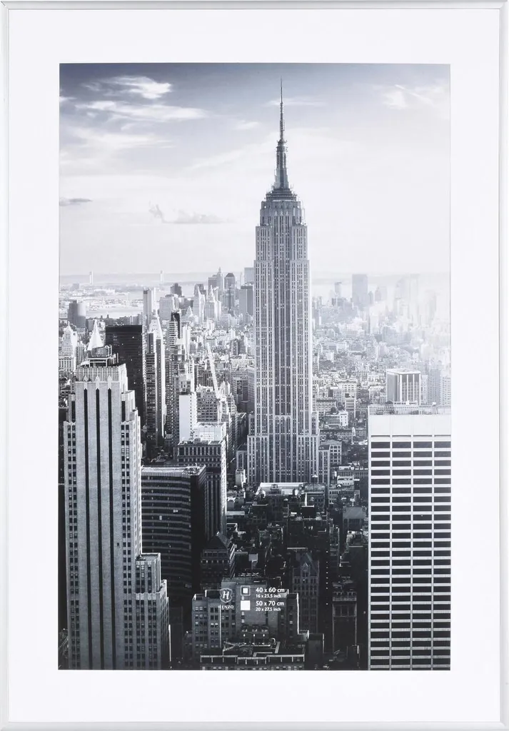 Cornice in alluminio Manhattan 50x70 argento