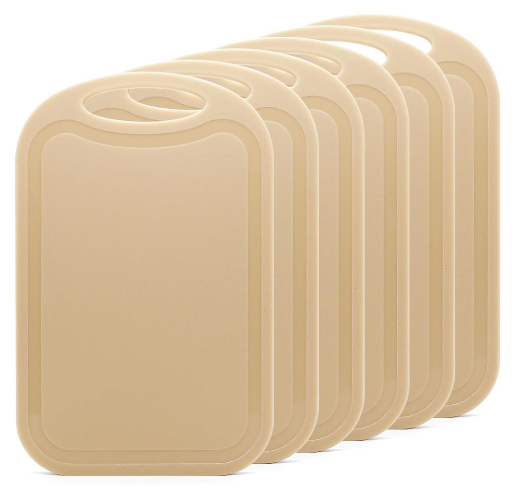 6er-Set Frühstücksbretter, Kunststoff, 25×16 cm, spülmaschinengeeignet