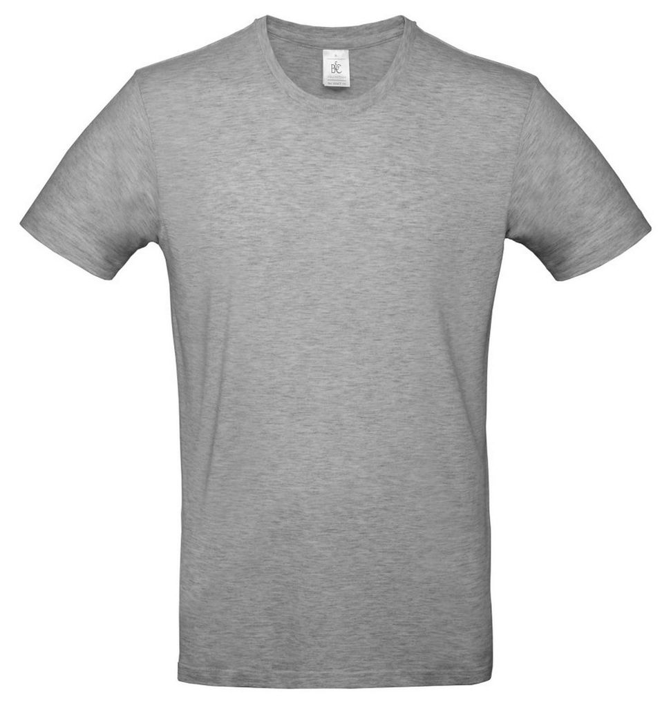 B&C Herren T-Shirt #E190 Tee FK134 (XS) (Sportgrau)
