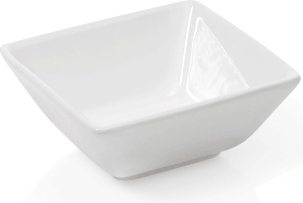 Mini Schale eckig 200 ml weiß, Porzellan