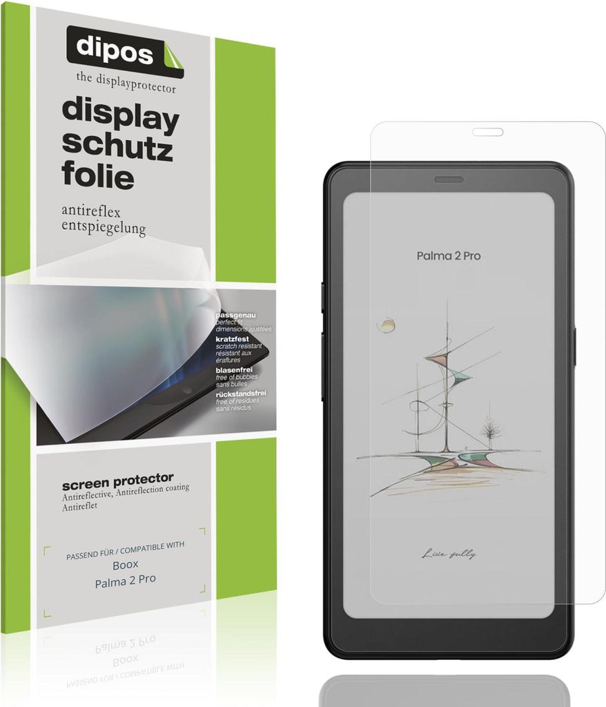 2x Schutzfolie für Boox Palma 2 Pro matt Displayschutzfolie Folie Display Schutz dipos
