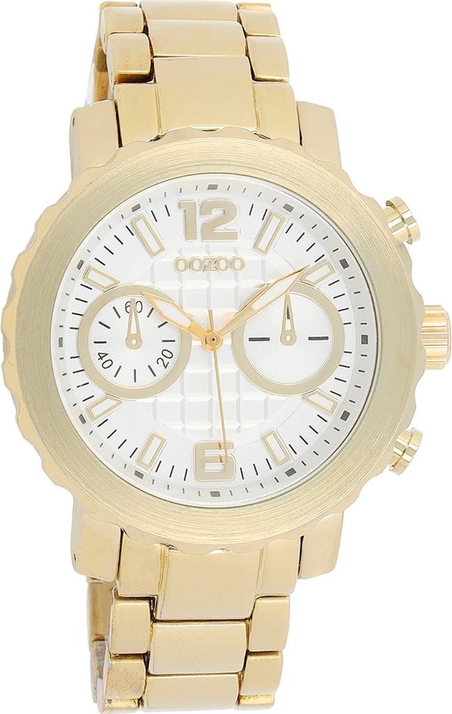 Oozoo Armbanduhr gold Metall Vintage Series Herren Analog-Quarzuhr UOC5747A