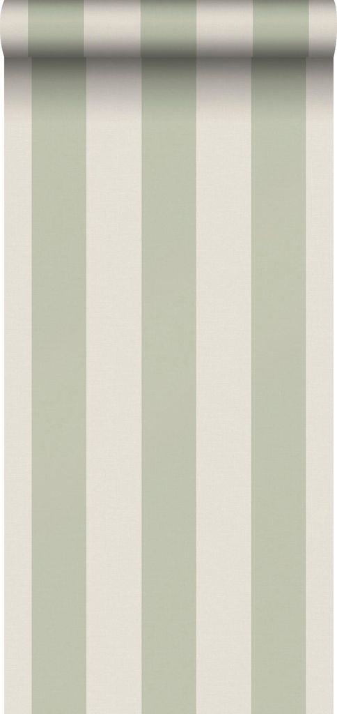 Sanders & Sanders Tapete Streifen Grün und Beige 53 cm x Produktbild 