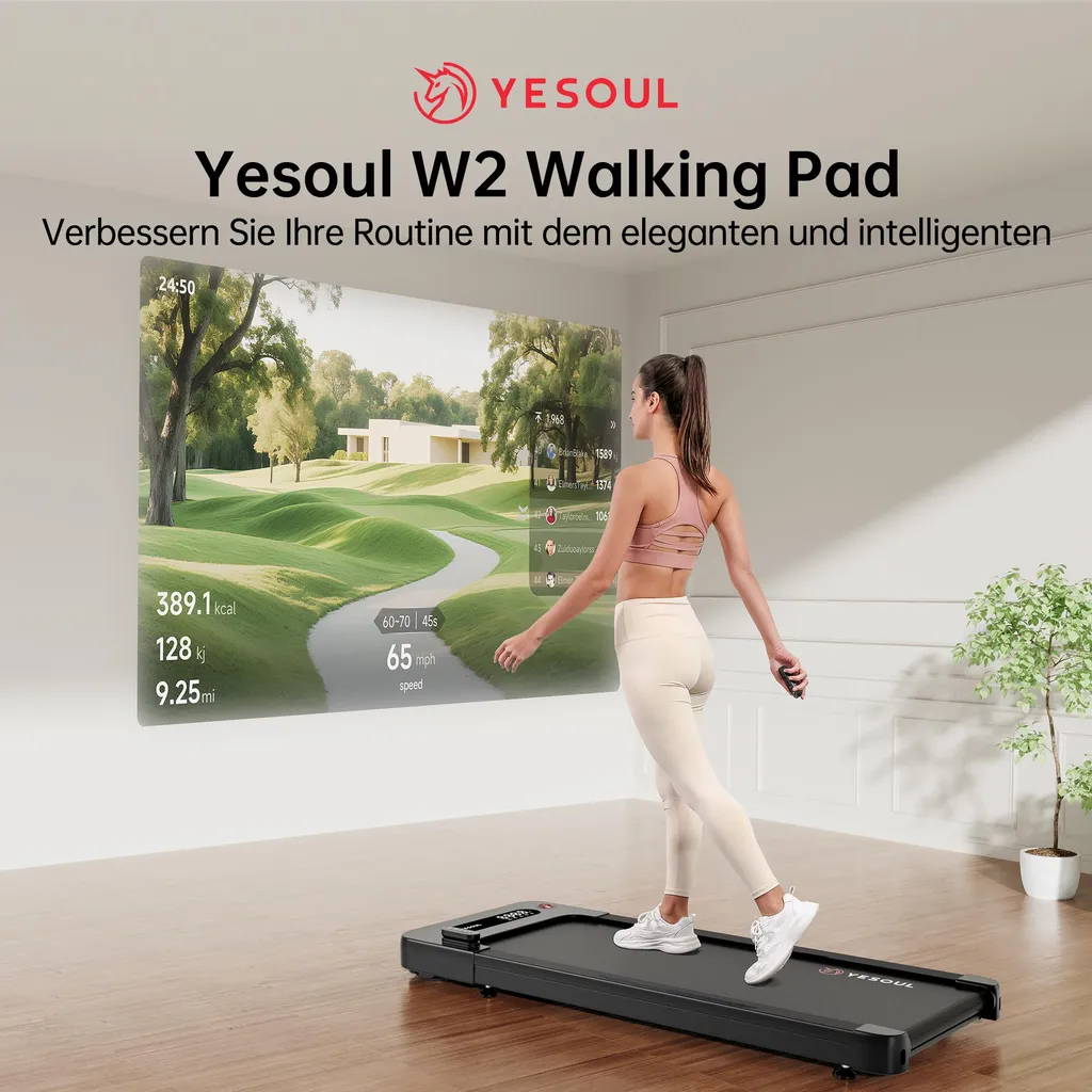 Tapis de course intelligent Yesoul W2 avec application et Bluetooth - 2