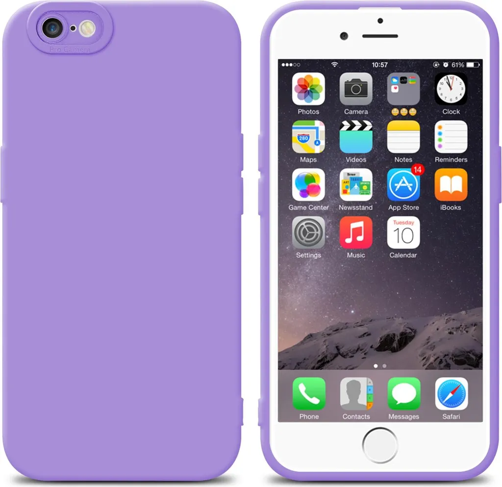Cover iPhone 6S Cadorabo Viola Slim | Protezione TPU Antiurto