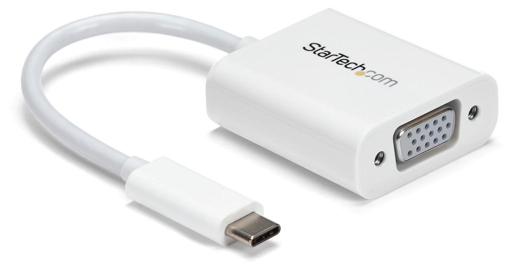 StarTech.com USB-C auf VGA Adapter - Weiß, 3.2 Gen 1 (3.1 Produktbild 