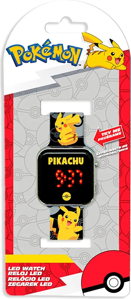 Orologio digitale LED Pokemon Pikachu 87113
