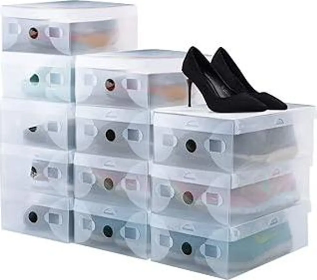 Acquista scatola per scarpe in plexiglass freestanding con design personalizzati