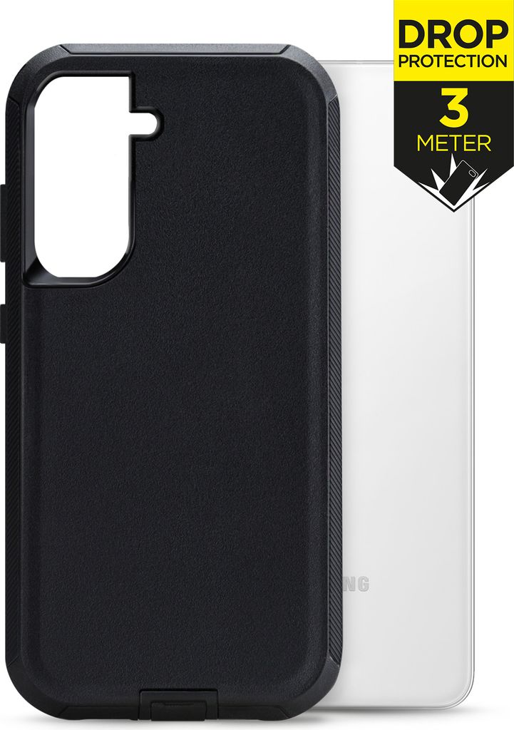 Mobilize Defender Samsung Galaxy S21 FE Hülle Hardcase Backcover Stoßfest - Schwarz