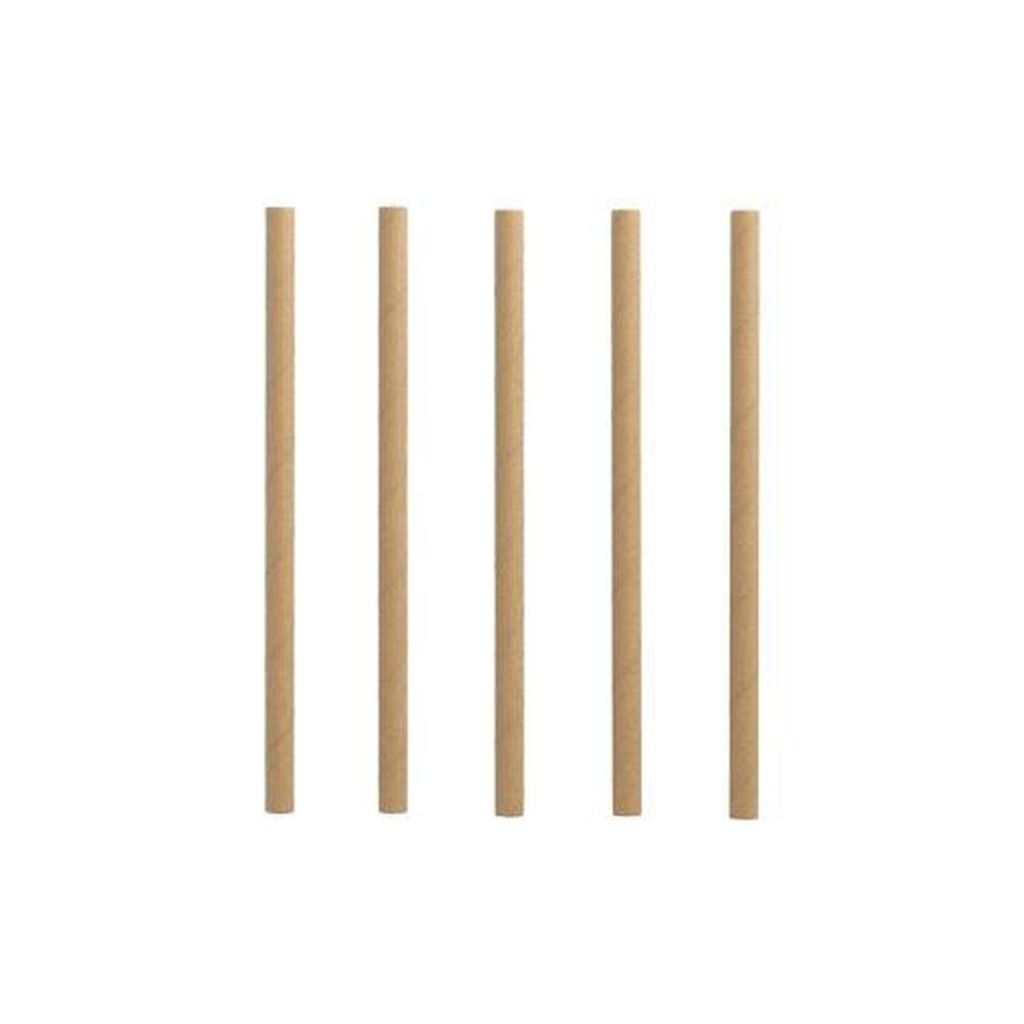 4000 Cocktail Trinkhalme, Papier Ø 7 mm · 15 cm braun