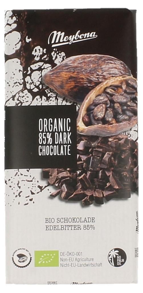 Meybona Organic 85% Dark Chocolate (100 gr) Productafbeelding 