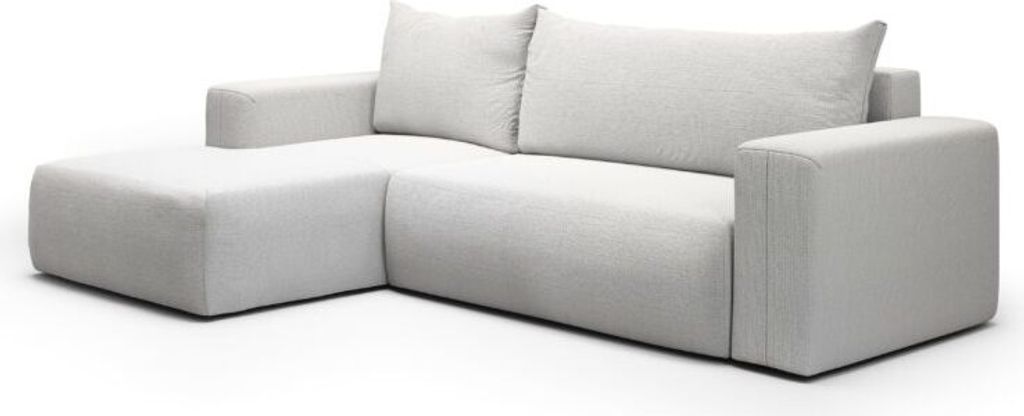 Intenso Ecksofa mit Schlaffunktion LECCO, Links, Grau
