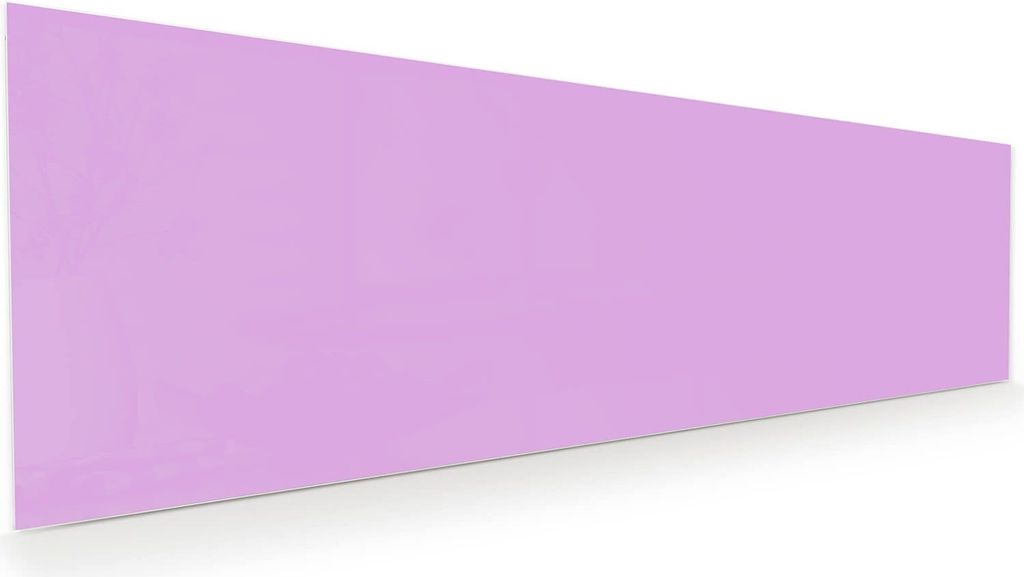Glasbild 120x40cm in XXL für Wohnzimmer, Schlafzimmer Motiv Violetter Hintergrund II