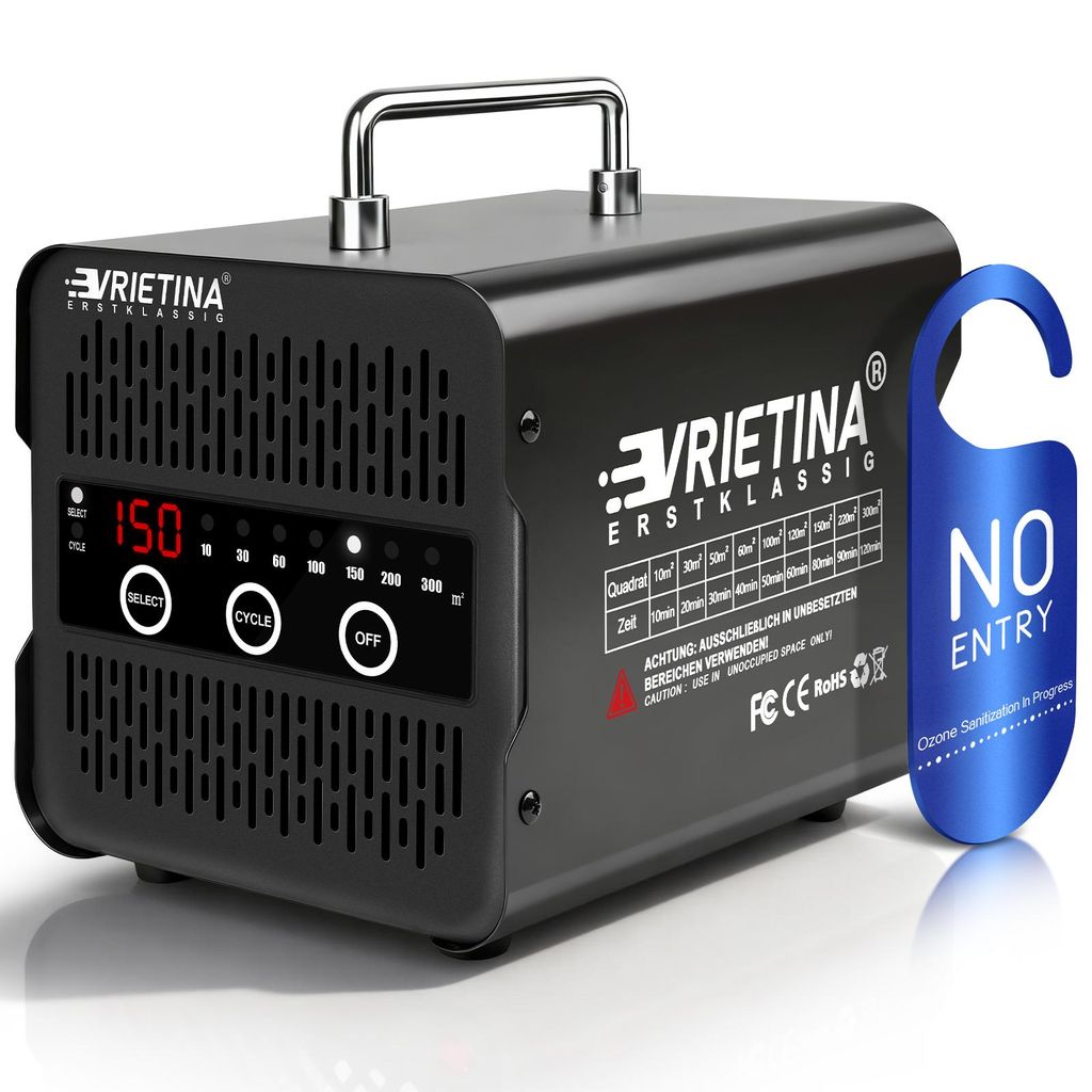 Ozongenerator 65000 mg/h Ozon Luftreiniger Sterilisator Touchscreen Timer, Geruchskiller für Auto/Haushalt/Industrie O3 Generator Ozongerät Ozoni...