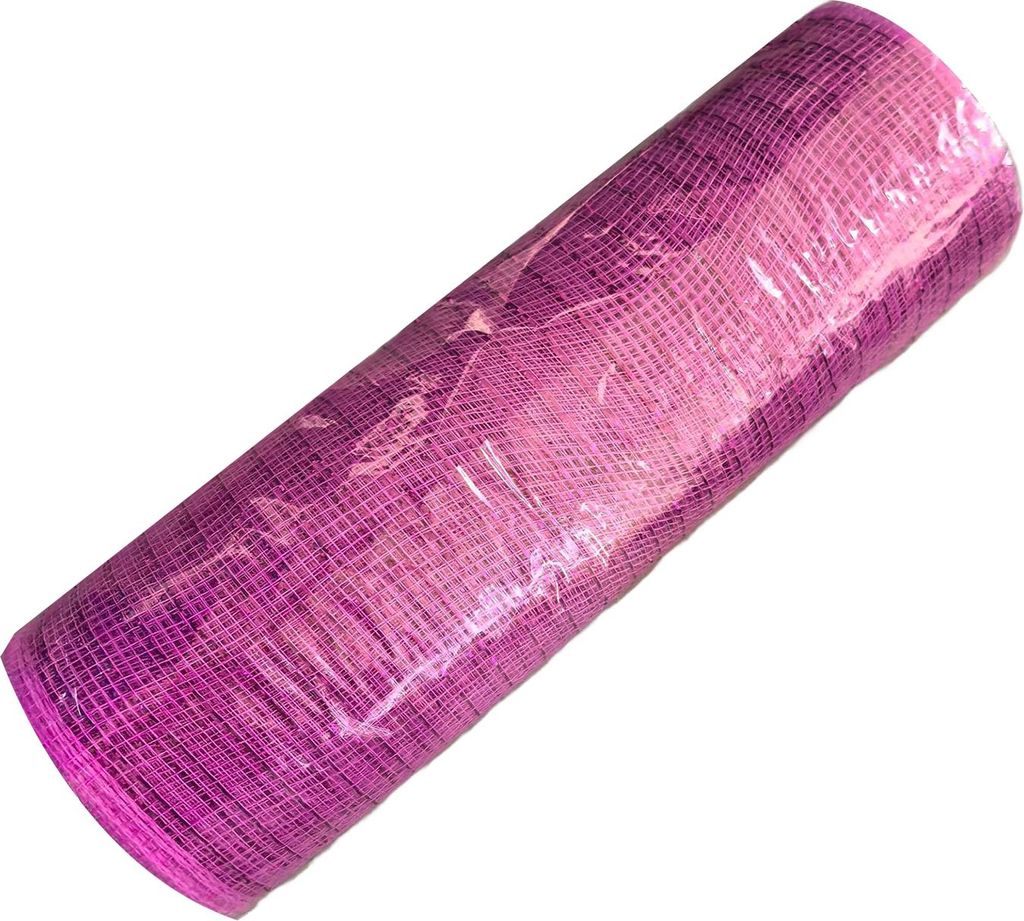 Weihnachtliches Poly-Mesh-Band, 25 cm x 9,14 m, metallisches Netzband, dekorative Netzrollen für DIY-Kränze, Bastelarbeiten und Partydekoration