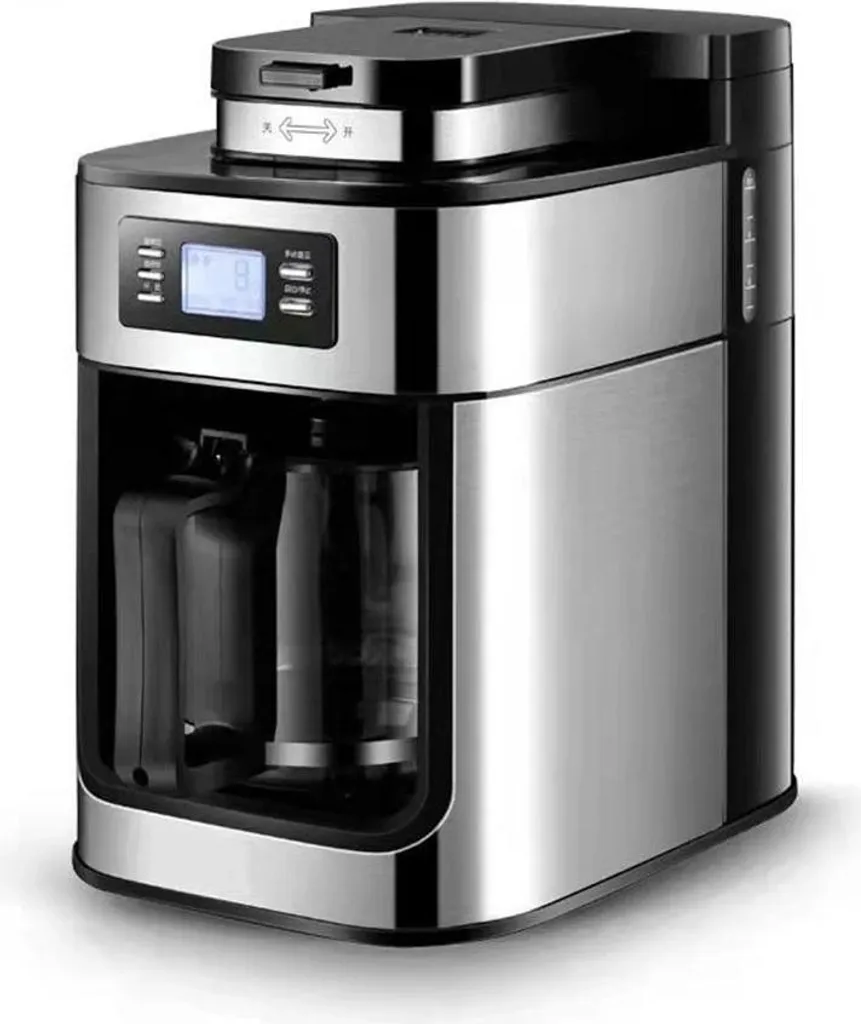 Fini les Dosettes : Machine Café Grain Automatique 2 en 1 LED 4 tasses