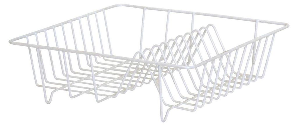 Geschirrabtropfkorb 34 x 34 x 11 cm weiß Produktbild 