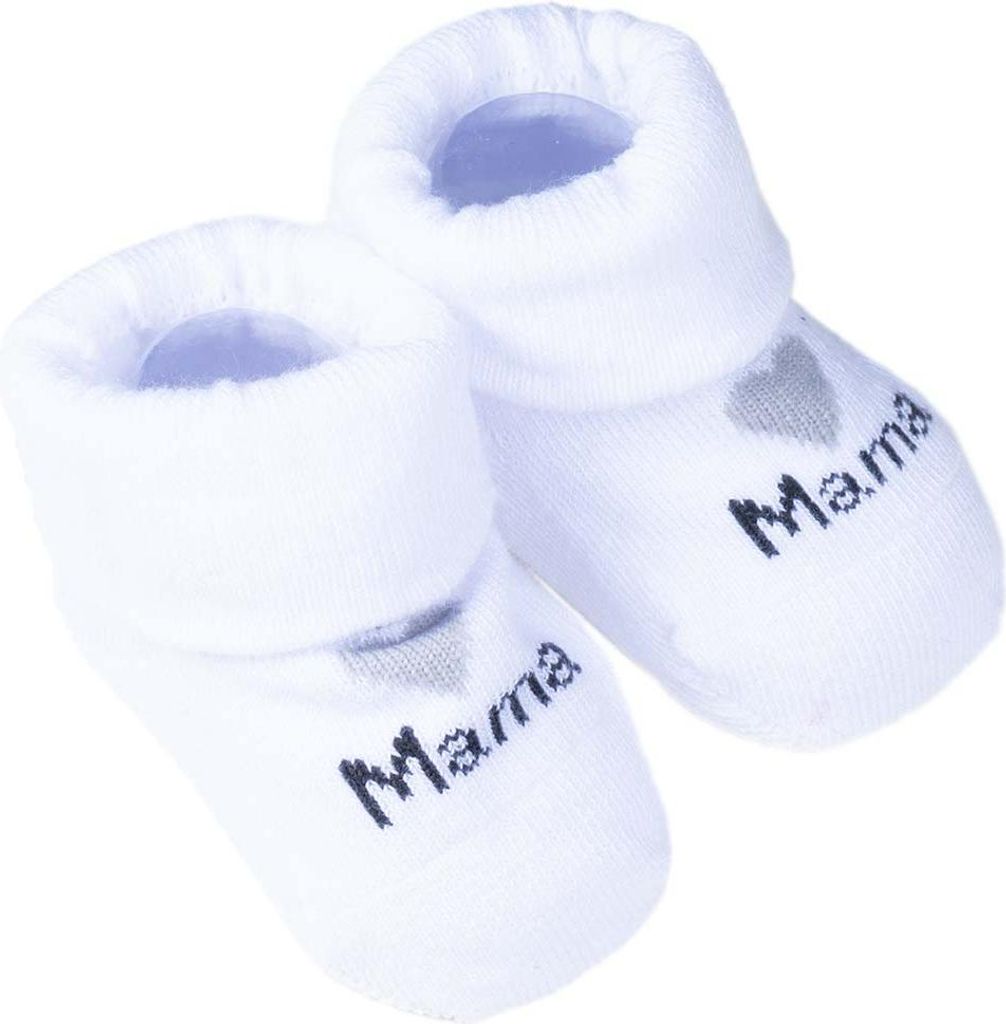 Erstlingssöckchen "I love Mama" weiß Produktbild 