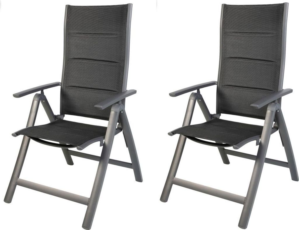 Linder Exclusiv GmbH Gartensessel 2er Set schwarz Comfort – Produktbild 