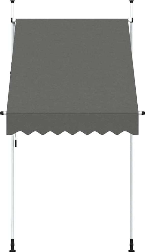vidaXL Einziehbare Markise Handbetrieben 150 cm Anthrazit Produktbild 