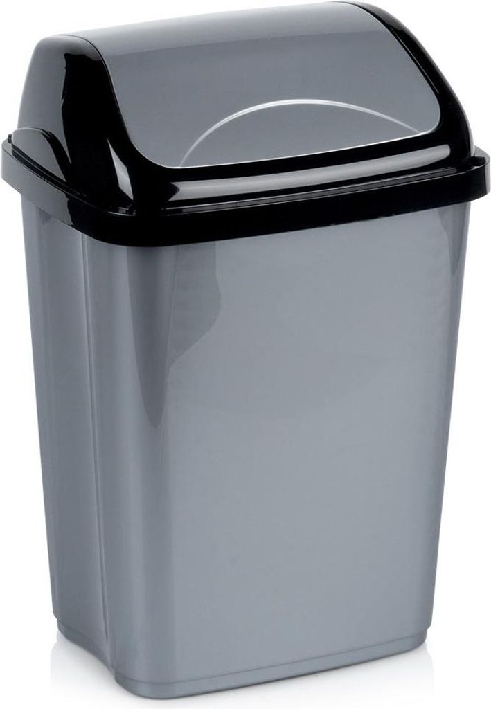 Plastový odpadkový koš šedý 10l Obrázek produktu 