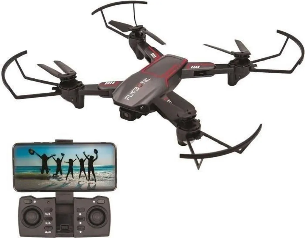 Drone télécommandé Flybotic Noir : fini les crashs avec ce modèle stable