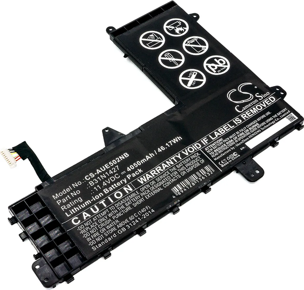 Batterie PC Portable Asus E502M E502MA Eee Book - Haute Capacité TECHTEK