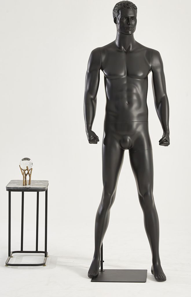 M26-8 noir homme Eurotondisplay tête entièrement sculptée Image du produit 