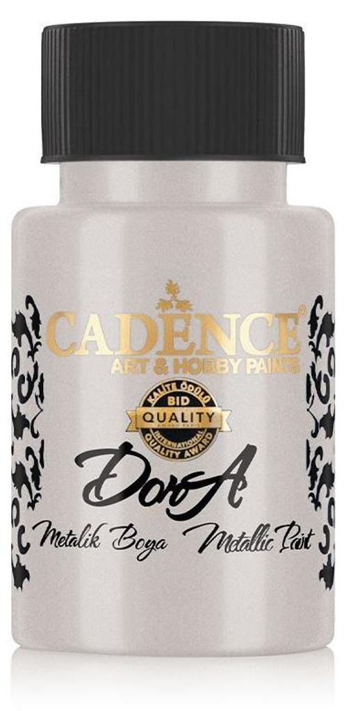 Cadence - Metallic Acrylfarbe - Dora - 50ml Silber Produktbild 