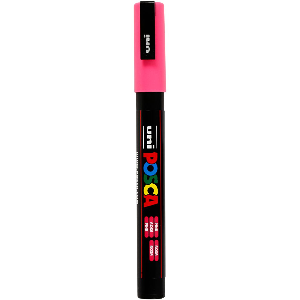 Uni-Ball uni POSCA PC-3M, Schwarz, Pink Produktbild 