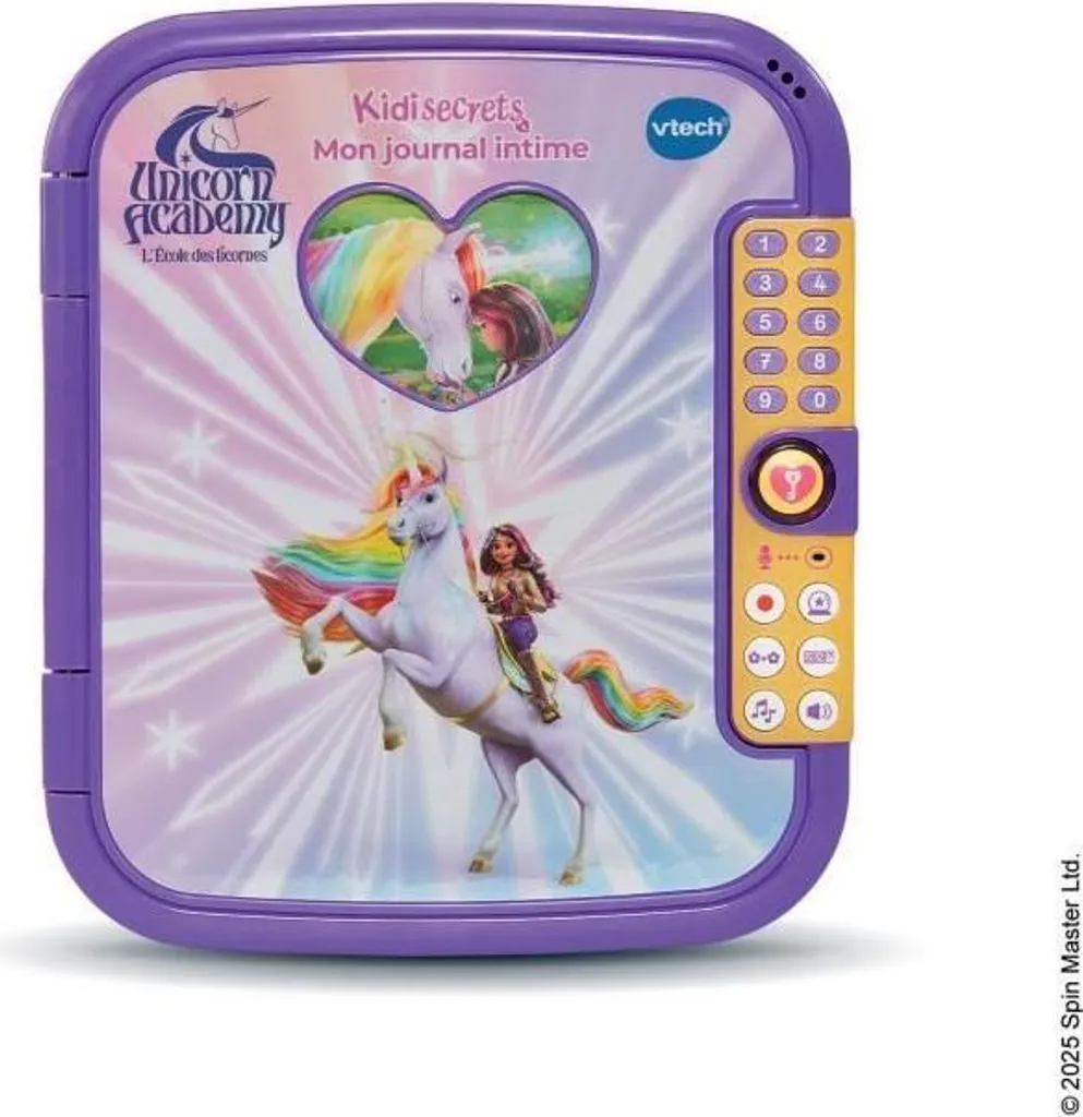 Agenda Secret VTech Violet Unicorn School pour Écrire et Jouer en Sécurité