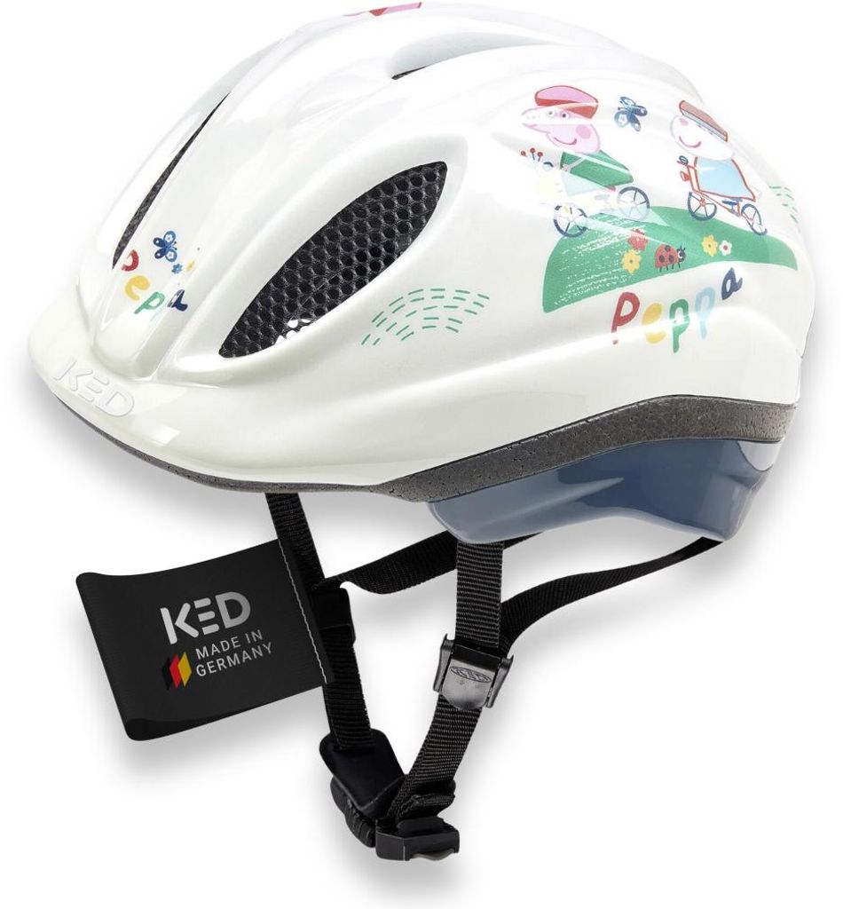 KED Meggy II Originals | Kinder Fahrradhelm Insektenschutznetz Integriertes LED-Rücklicht maxSHELL Technologie PEPPA PIG BOY