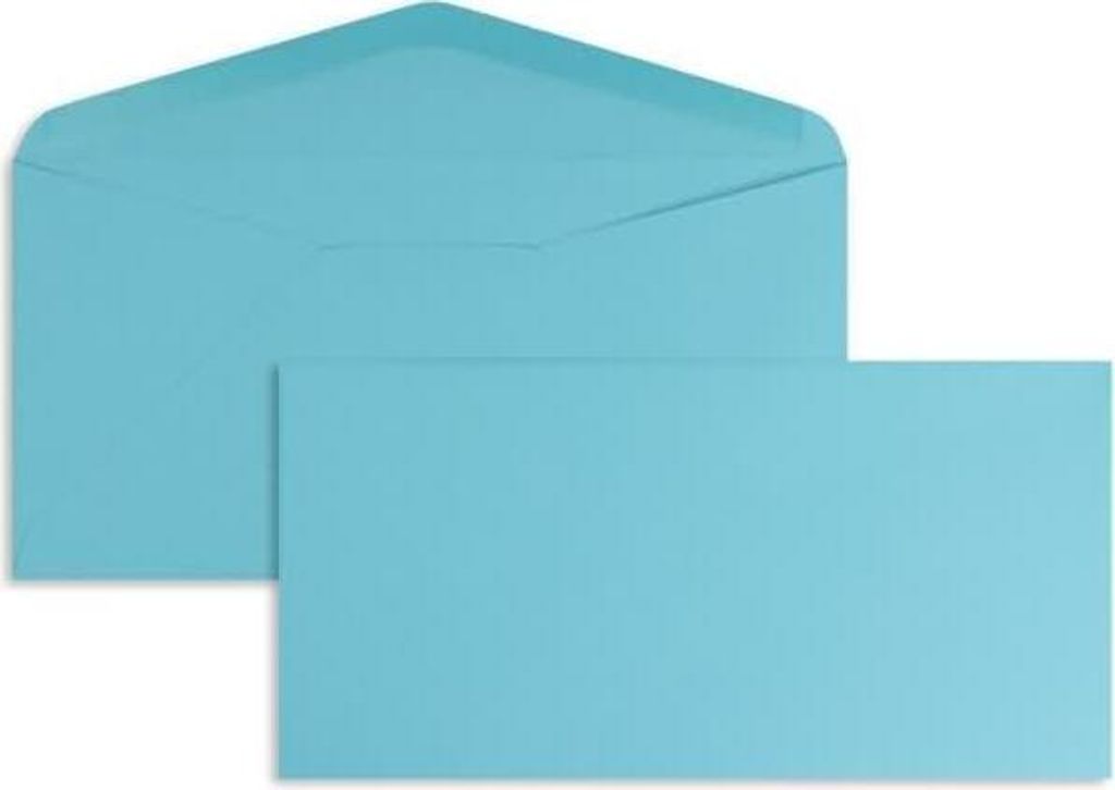 Briefumschläge DINlang 120g/qm gummiert VE=100 Stück karibik
