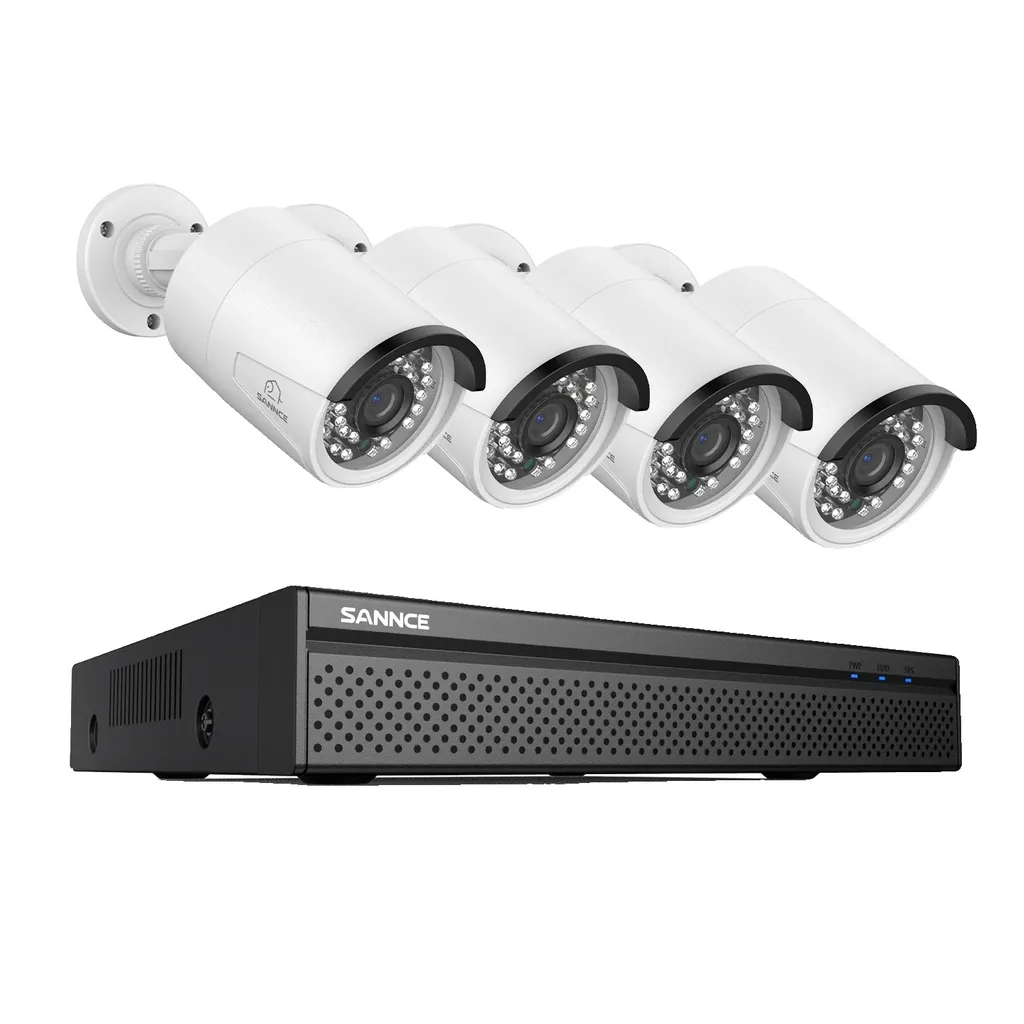 Kit caméra de surveillance 8MP PoE pour la protection extérieure CCTV