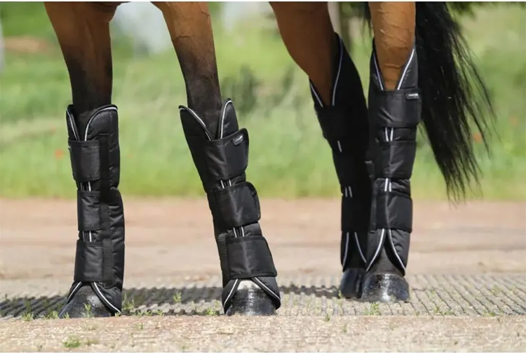 Equitheme 600D Bottes de Transport Cheval Noir Full - Protection Safe - 2