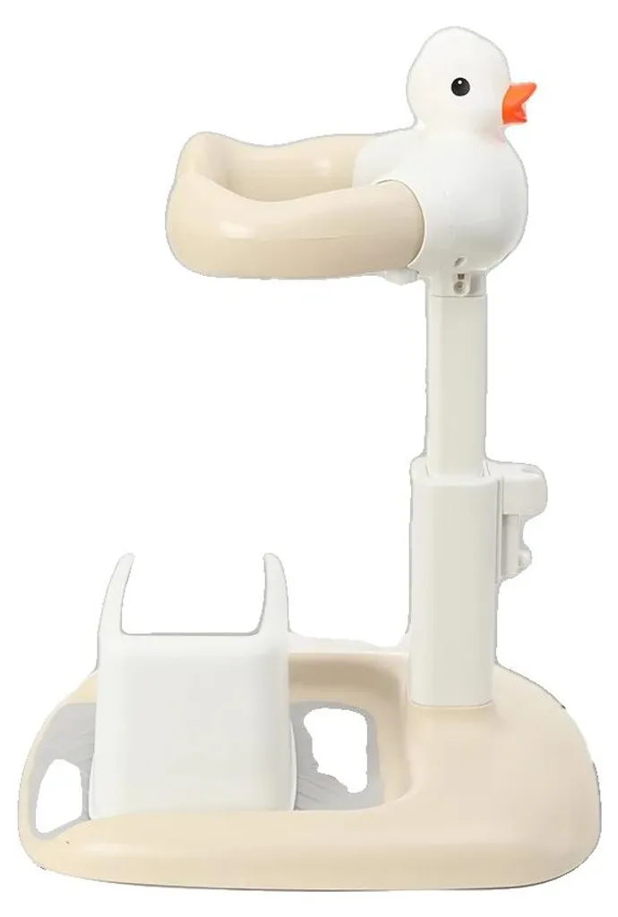 Support de baignoire ergonomique pour bébé, réglable et stable en ABS blanc