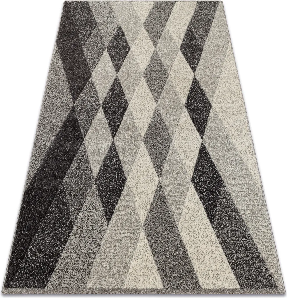 Tapis FEEL 5674/16811 Losanges Gris et Anthracite 80x150 cm Moderne