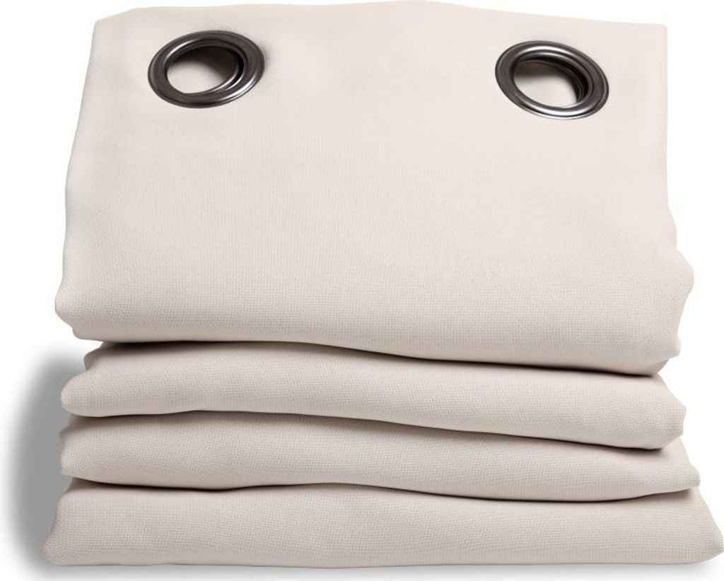 MOONDREAM Akustikvorhang 3in1 | Lärmschutz | Thermoisolierung | 100% Verdunkelung | Patentierte Technologie | Ösen | Beige MC636 | 135B x 250H cm