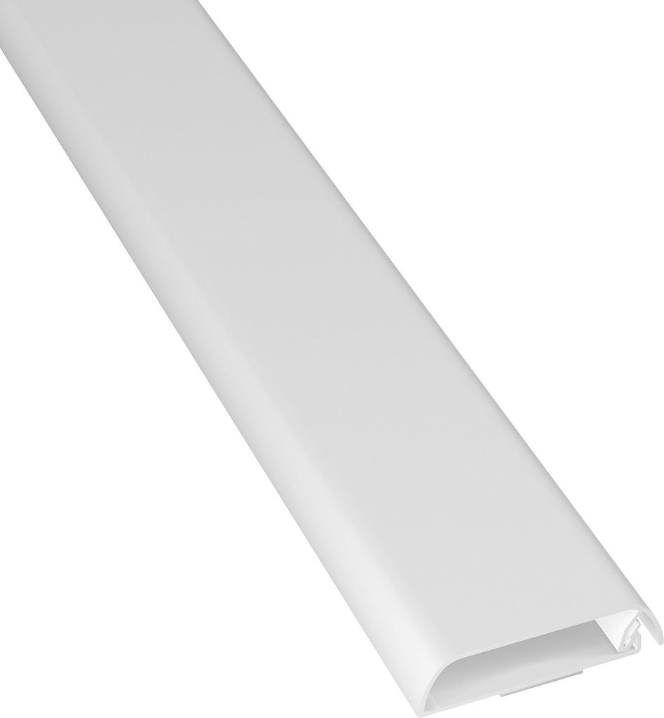 D-Line TV Kabelkanal, Fernsehkabel-Organiser, lackier, und überstreichbar, selbstklebend, einteiliges Design mit Scharnieren, 1x 60mm (B) x 15mm (...