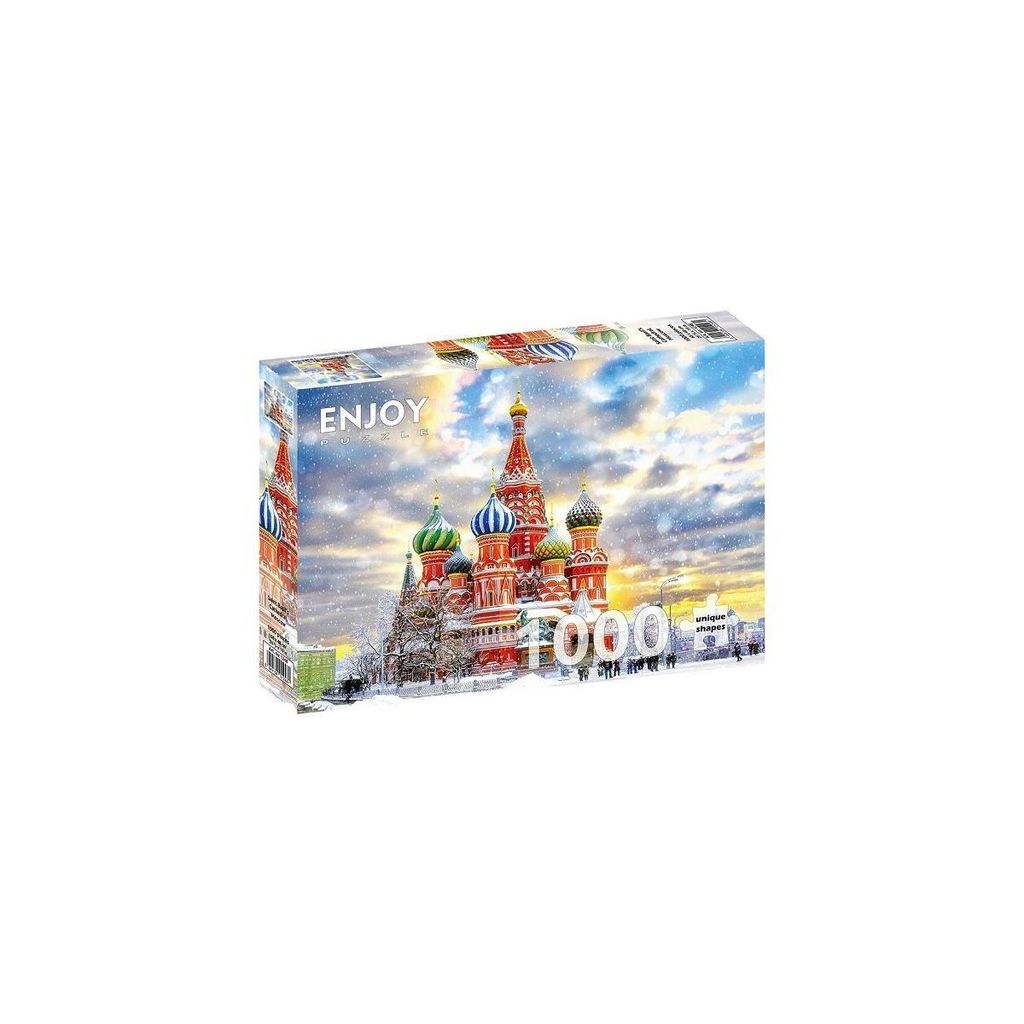 Puzzle 1000 elementów Enjoy – Sobór św. Bazylego, Moskwa Zdjęcie produktu 
